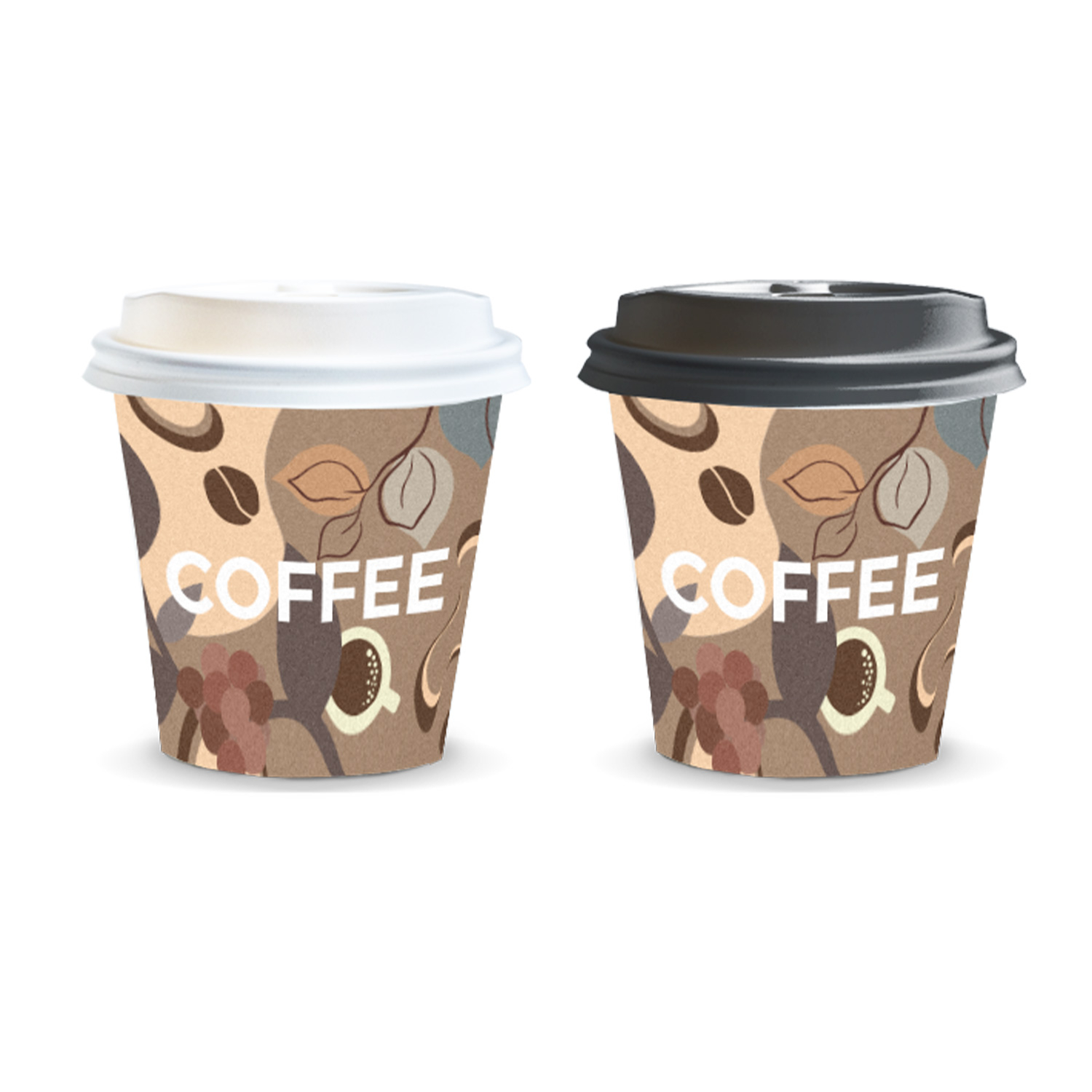 Paper Coffee Cup and Lid - 180ml